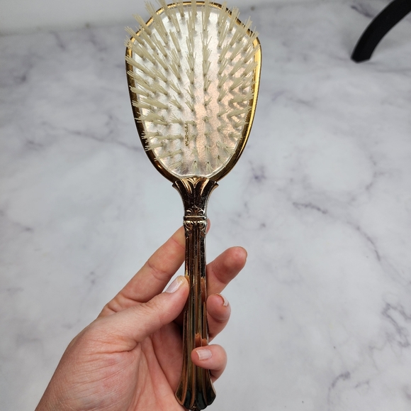 🥳SALE🥳Antique vintage gold hairbrush - Picture 4 of 12